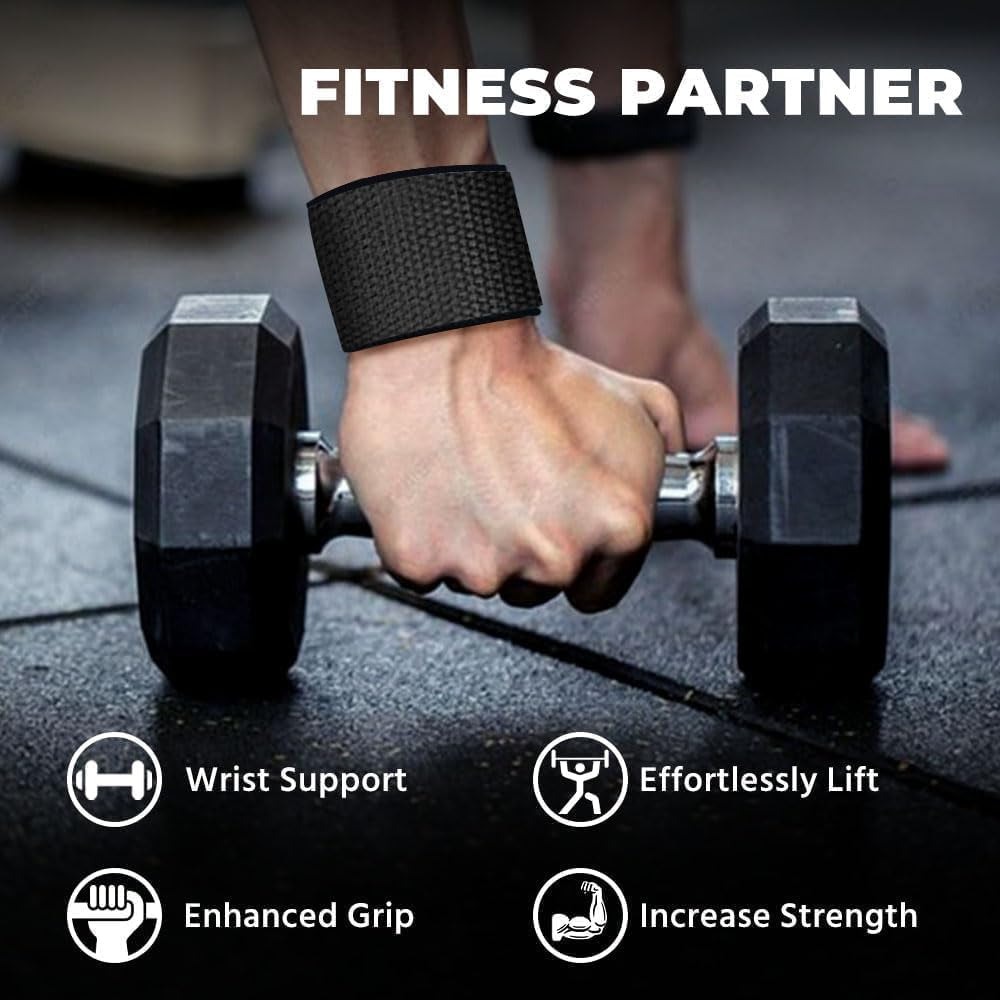 Lifting Straps, Weightlifting Straps, Deadlift Straps with Padded Neoprene for Power Lifting, Bodybuilding, Gym Workout, Strength Training & Fitness Workout, Resistance