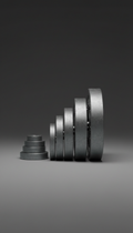 Industrial Steel Weight Plates Set With Matte Finish
